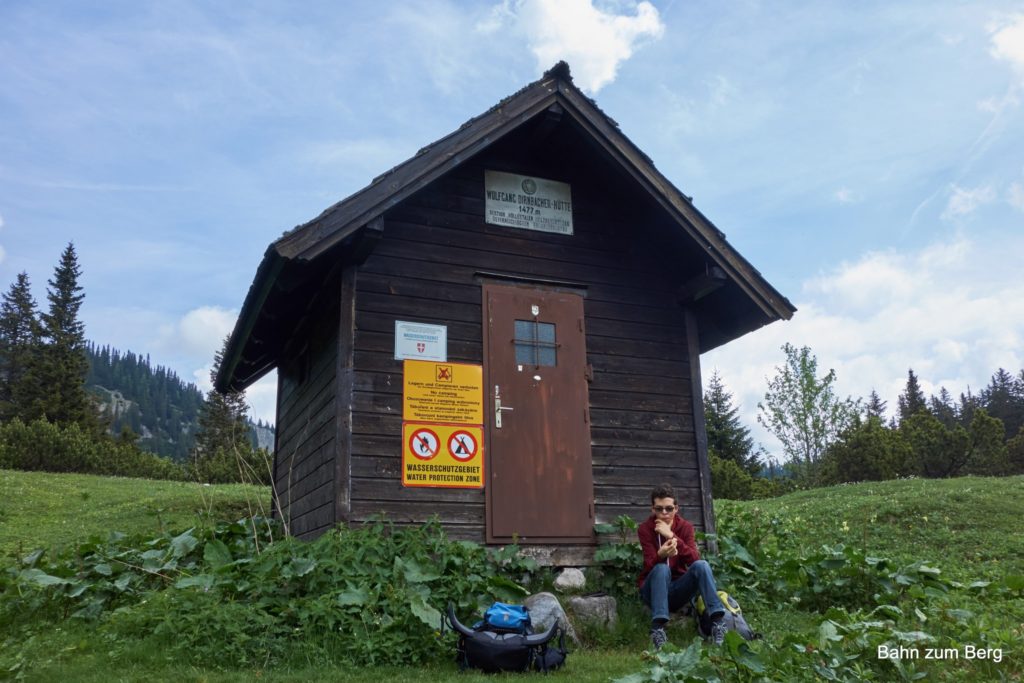 Rast bei der Wolfgang-Dirnbacher Hütte