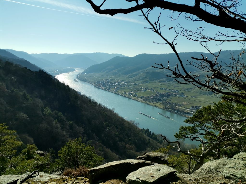 Aussicht Richtung Spitz an der Donau. Foto Krisztina Grünzeis