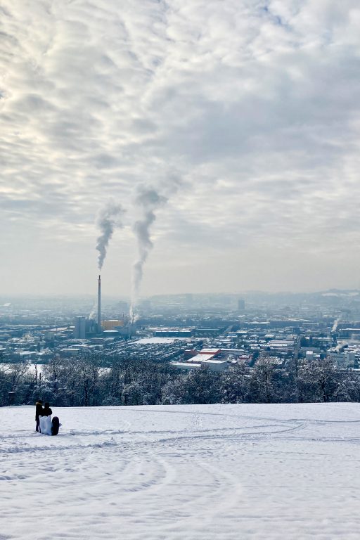 Linz-Blick mit viel Industrie. Foto: Stefan Hochhold