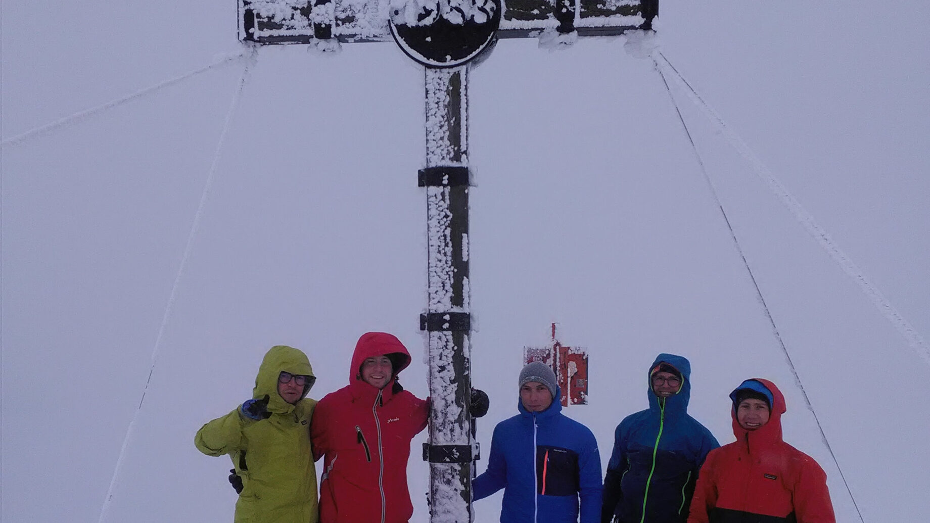 Gipfelfoto am Nösslachjoch mit der Gruppe, Foto: unbekannt
