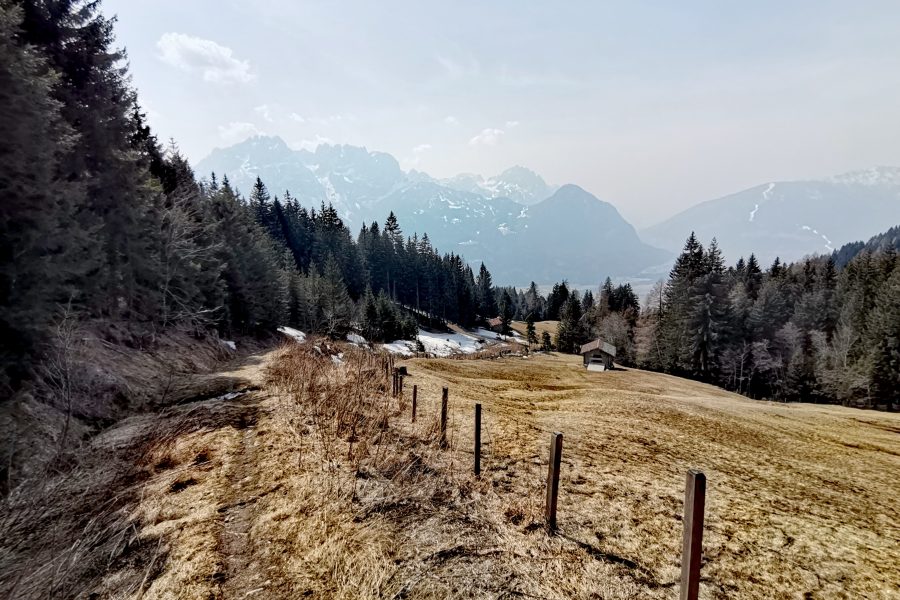 Zurück zum Dolomitenblick am Eggensteig. Foto Veronika Schöll
