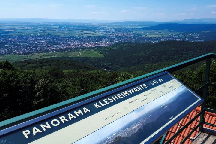 Aussicht von der Klesheimwarte. Foto: Gerold Petritsch