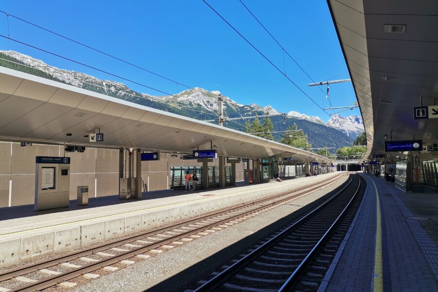 Bahnhof St. Anton am Arlberg. Foto Veronika Schöll