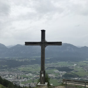 Übern Berg zum Baden, das Möslalmkreuz