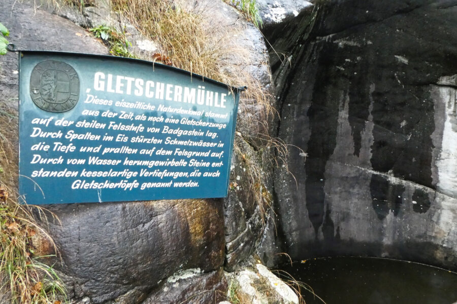 Gletschermühle. Foto: Karl Plohovich