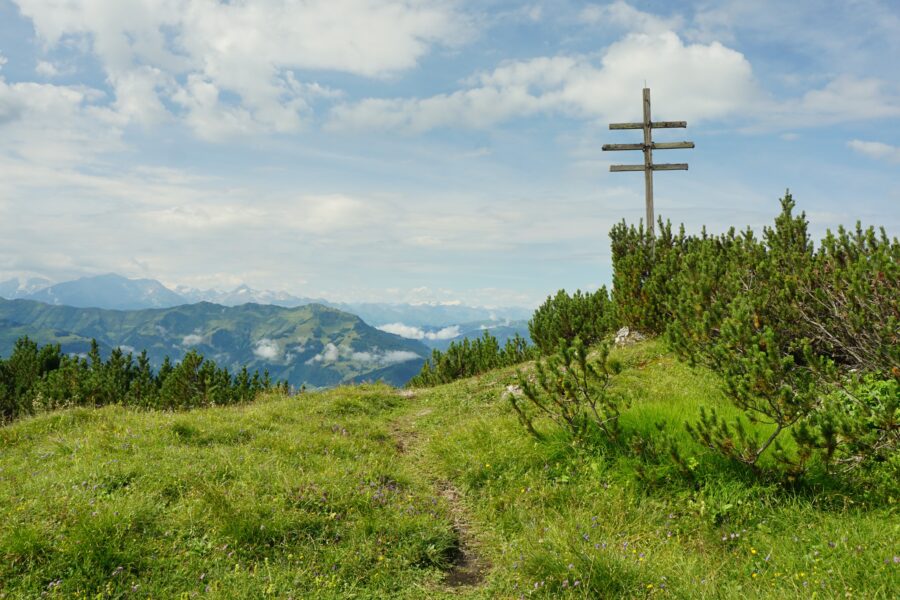 Am Gipfel des Braggsteins. Foto Alpenverein Saalfelden