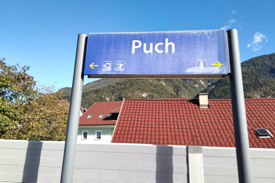 Bahnhof Puch. Foto: Herbert Fuchs