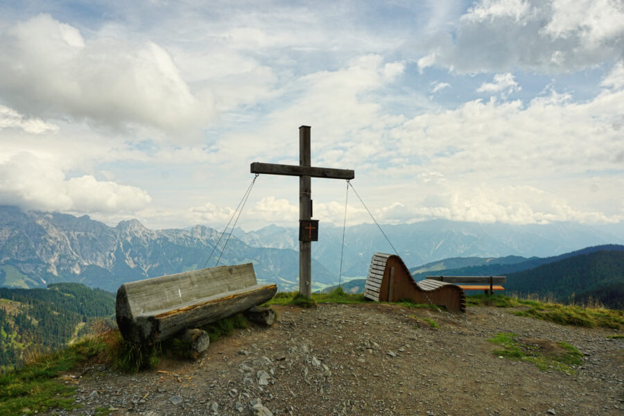 Gipfelkreuz Geierkogel (1.853 Meter). Foto: Alpenverein Saalfelden