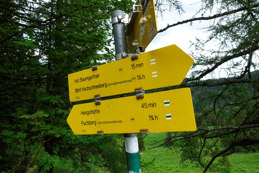 Im Abstieg nach Puchberg. Foto: Alpenverein Edelweiss