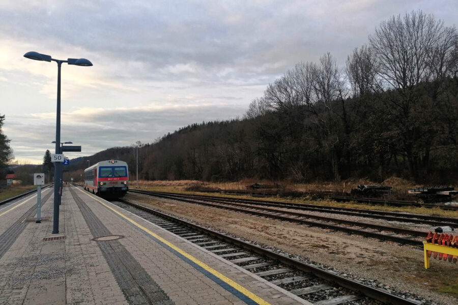 …und Zug zurück nach Wien. Foto: Sarah Pallauf