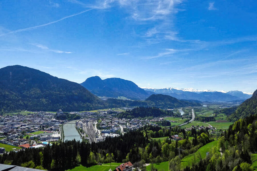 Blick Richtung SW-Kufstein vom Aussichtsturm. Foto: Eva Maria Ginal