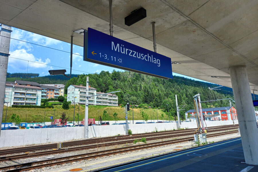 Bahnhof Mürzzuschlag. Foto: Martina Friesenbichler