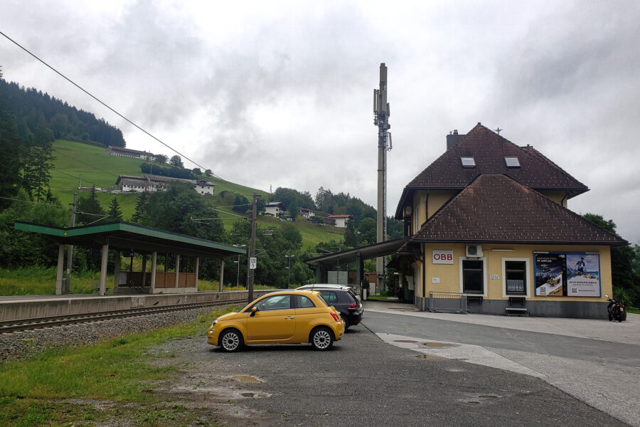 Bahnhof Leogang. Foto: Alpenverein Saalfelden