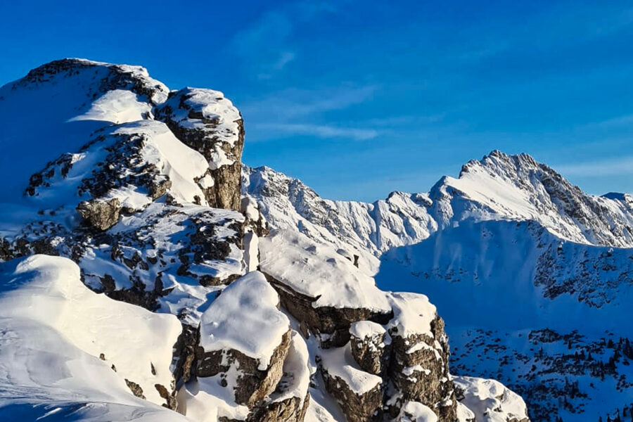 Kitschige Verhältnisse am Bergkamm zwischen Bschießer Joch und dem Ponten. Foto: Felix Berg