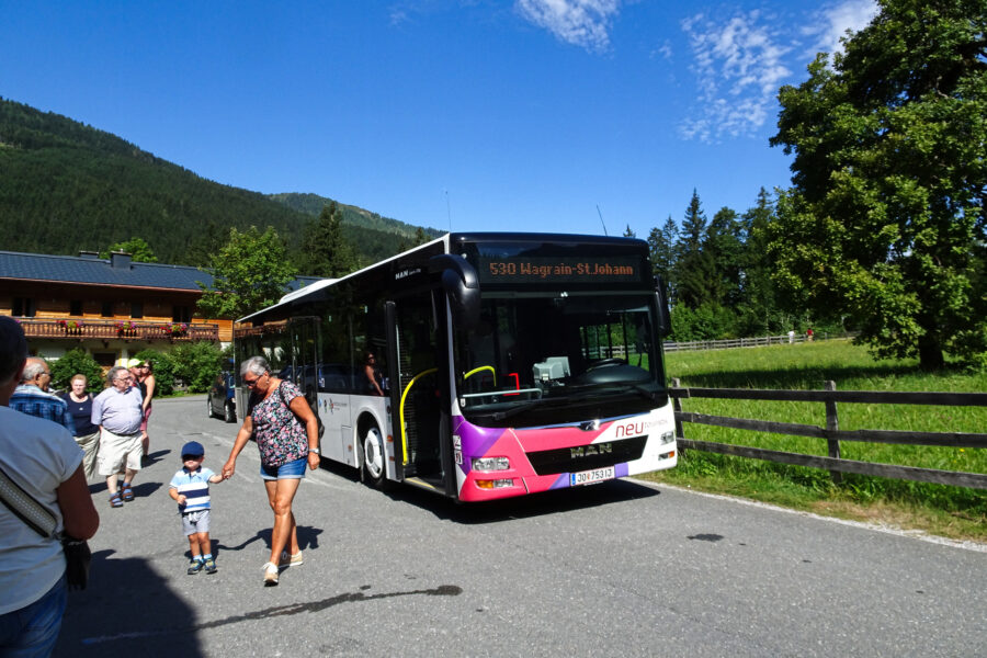 Rückfahrt mit Bus 530. Foto: Ingeborg Fiala