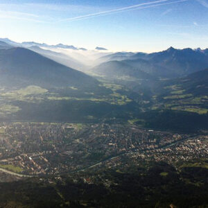 Grandiose Tiefblicke auf Innsbruck