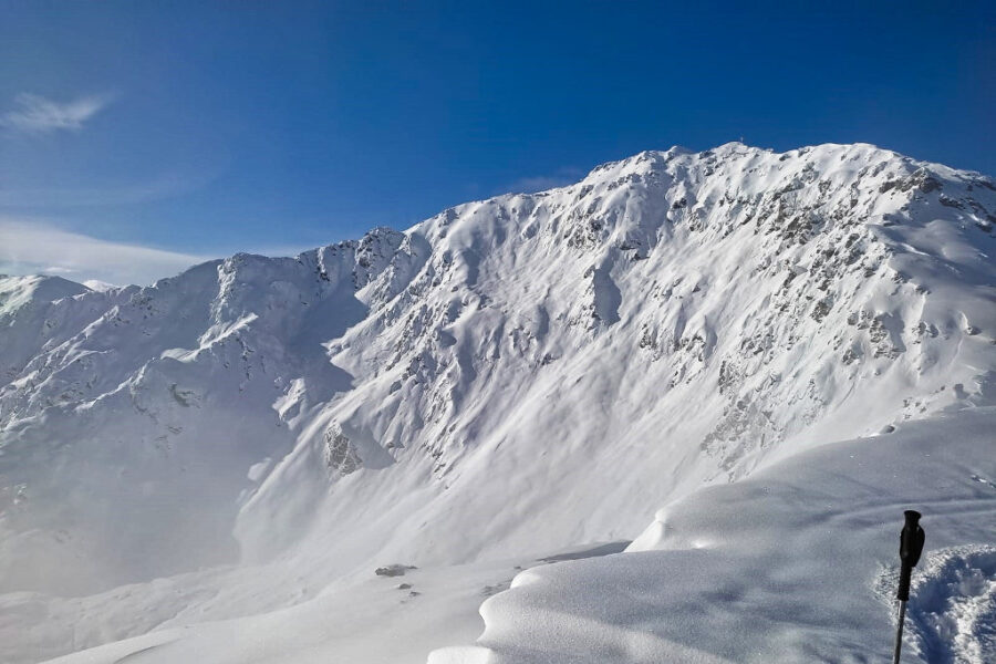 Bilderbuchausblick am Gipfel.  Foto: Magdalena Maier
