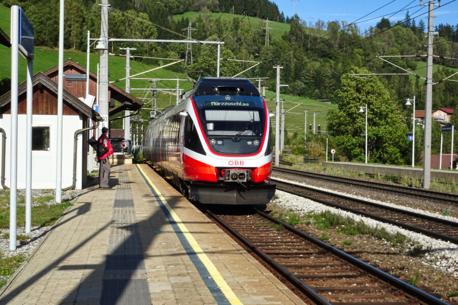 Regionalzug nach Mürzzuschlag. Foto: AV Edelweiss