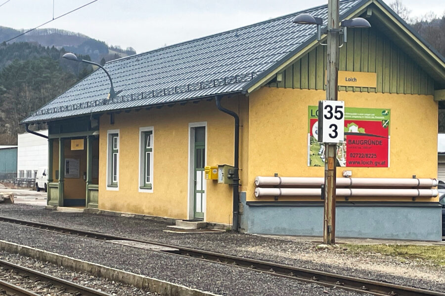 Bahnhof Loich. Foto: Ursula Trübswasser
