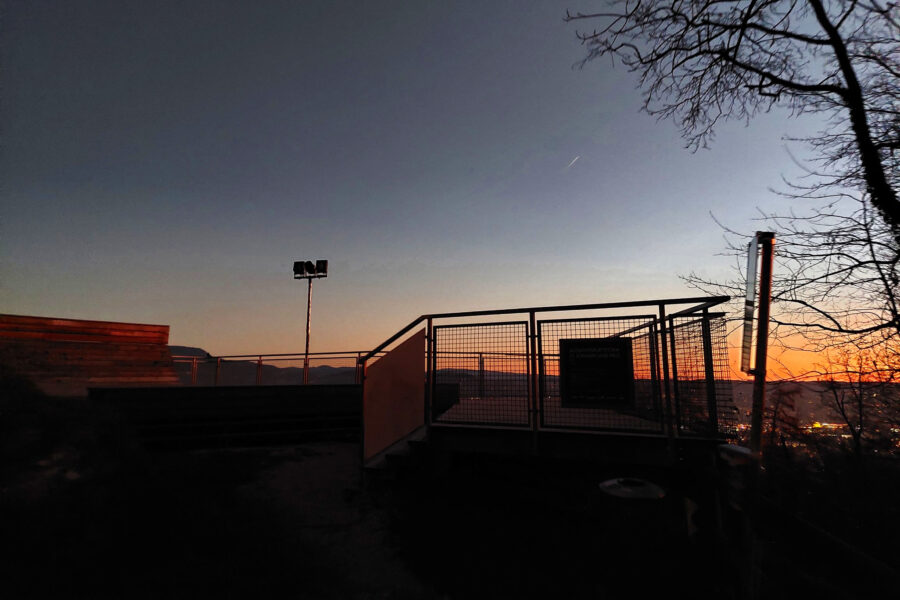Morgendämmerung bei der Aussichtsplattform St. Johann und Paul. Foto: Alice Frischherz